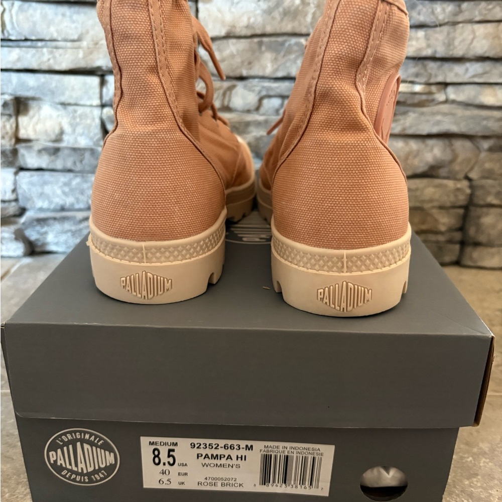 Palladium Blush Canvas High-Tops - Picture 4 of 5